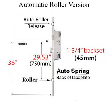 Hoppe 16mm Auto Gear, 45/92, Roller @ 29.53", 1/2" D/B - 8778307